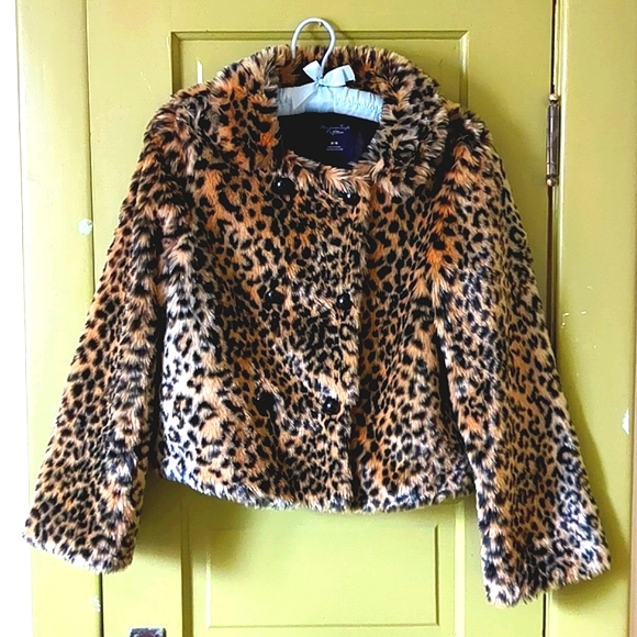 American Eagle Outfitters Jackets & Blazers - Leopard Jacket American Eagle M Statement Teddy Streetwear Sherpa Faux Fur Grung